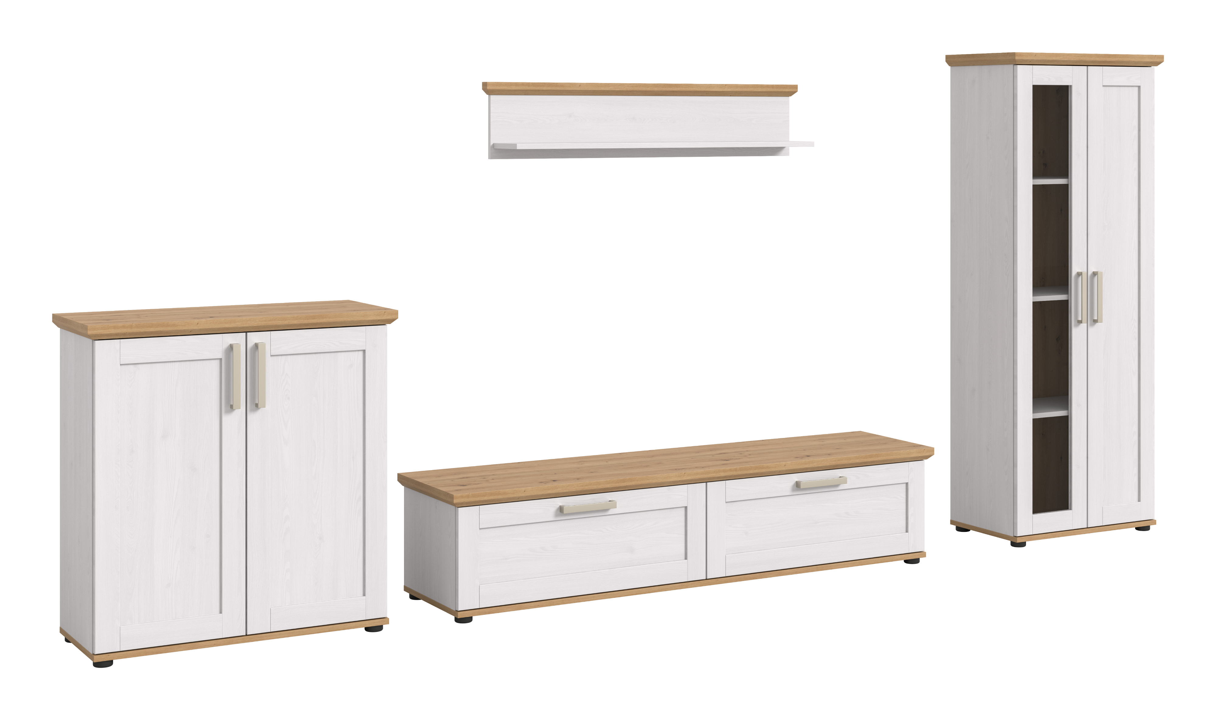 4-teilige Wohnkombination VERONA - Sibiu Lärche - Artisan Eiche