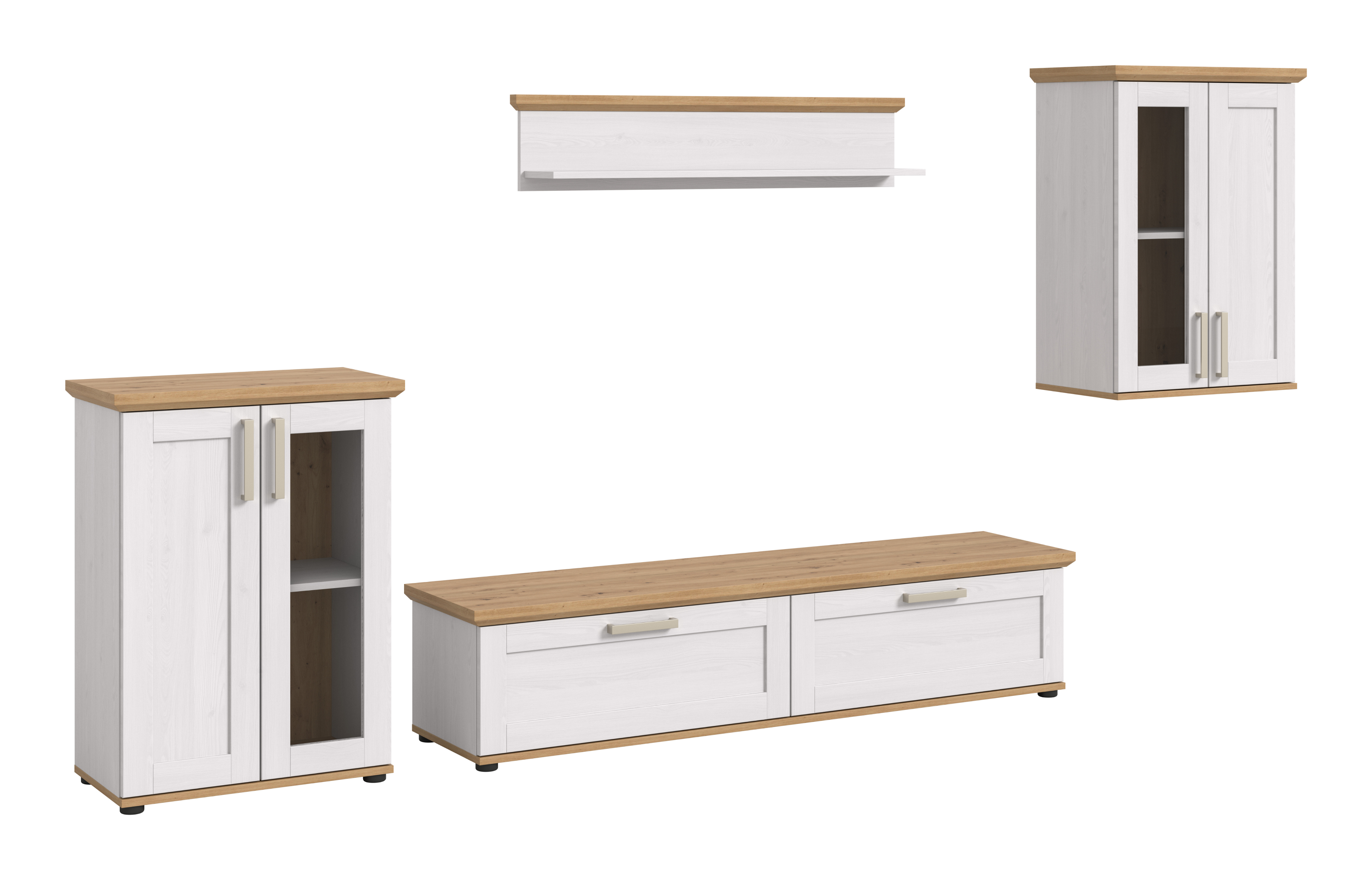 4-teilige Wohnkombination VERONA - Sibiu Lärche - Artisan Eiche