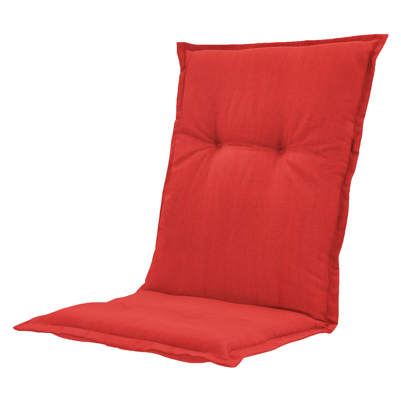 4-teiliges Niedriglehner-Auflage-Set BASIC - rot - 50x105 cm