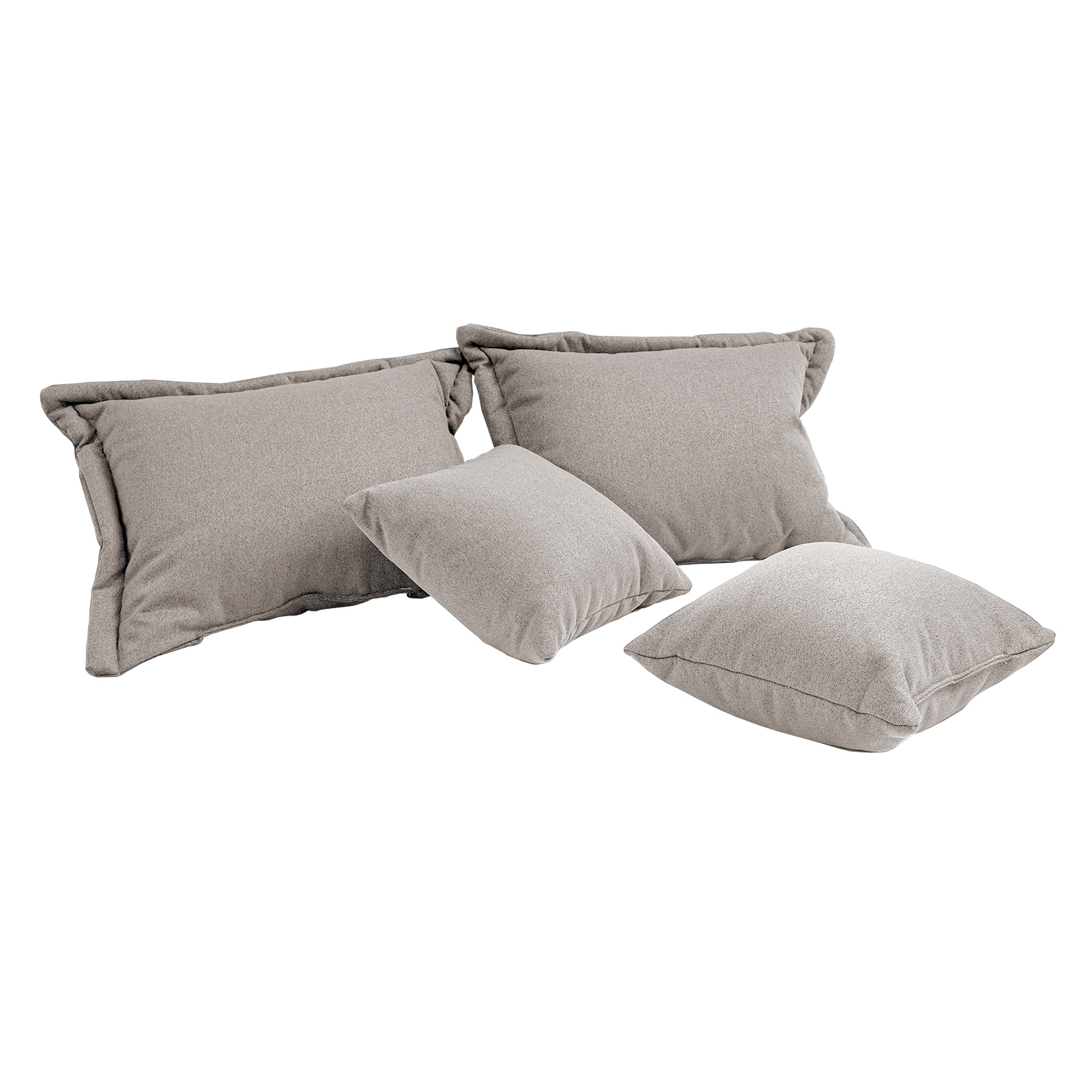 4er-Set Kissen - beige - 40x40 cm - 50x70 cm