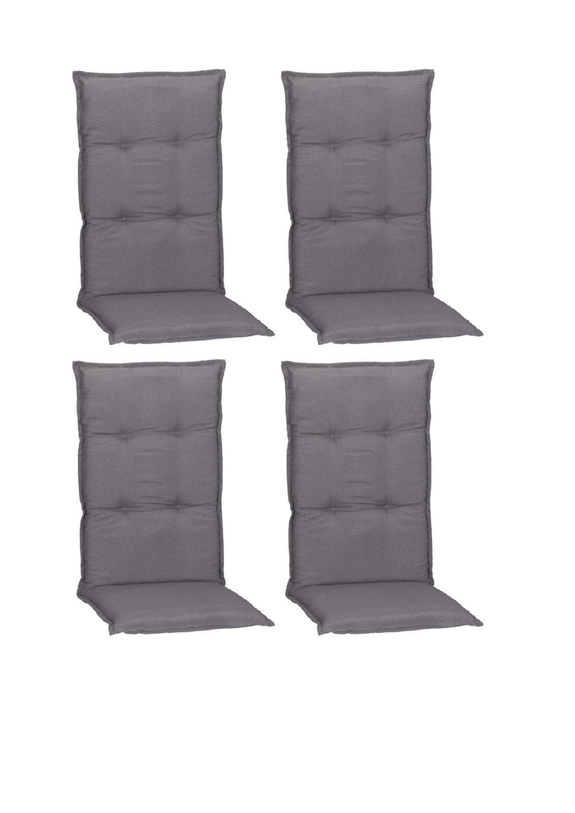 4x Saumauflage Hochlehner - hellgrau - 46x118 cm