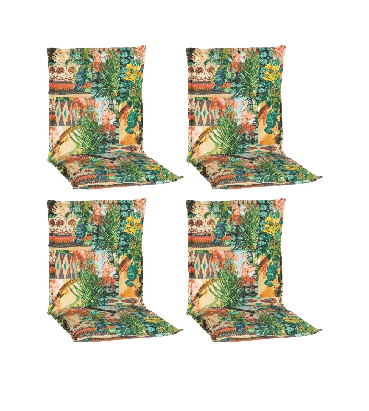 4x Saumauflage Niederlehner - bunt - Dschungel - 46x98 cm