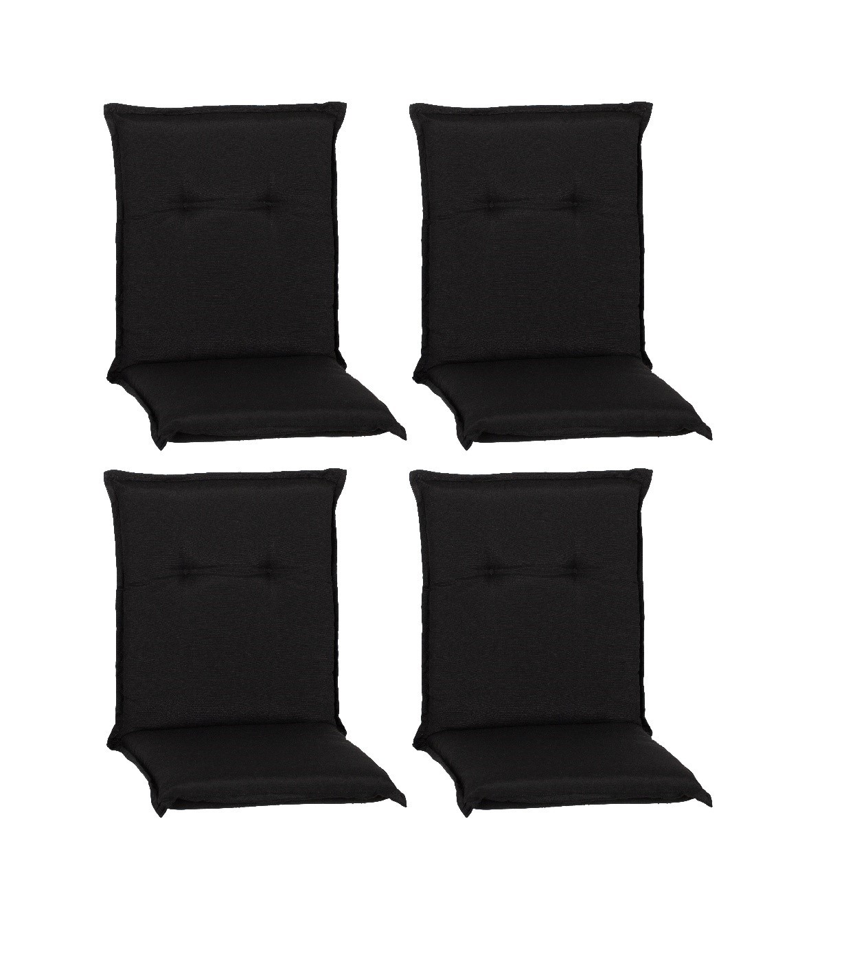 4x Saumauflage Niedriglehner - anthrazit - 46x98 cm