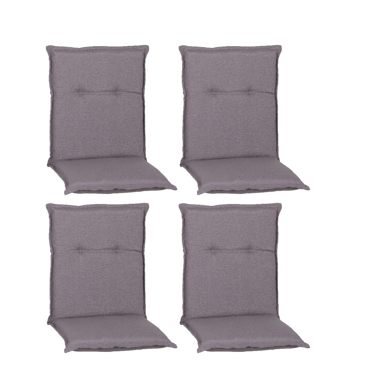 4x Saumauflage Niedriglehner - hellgrau - 46x98 cm