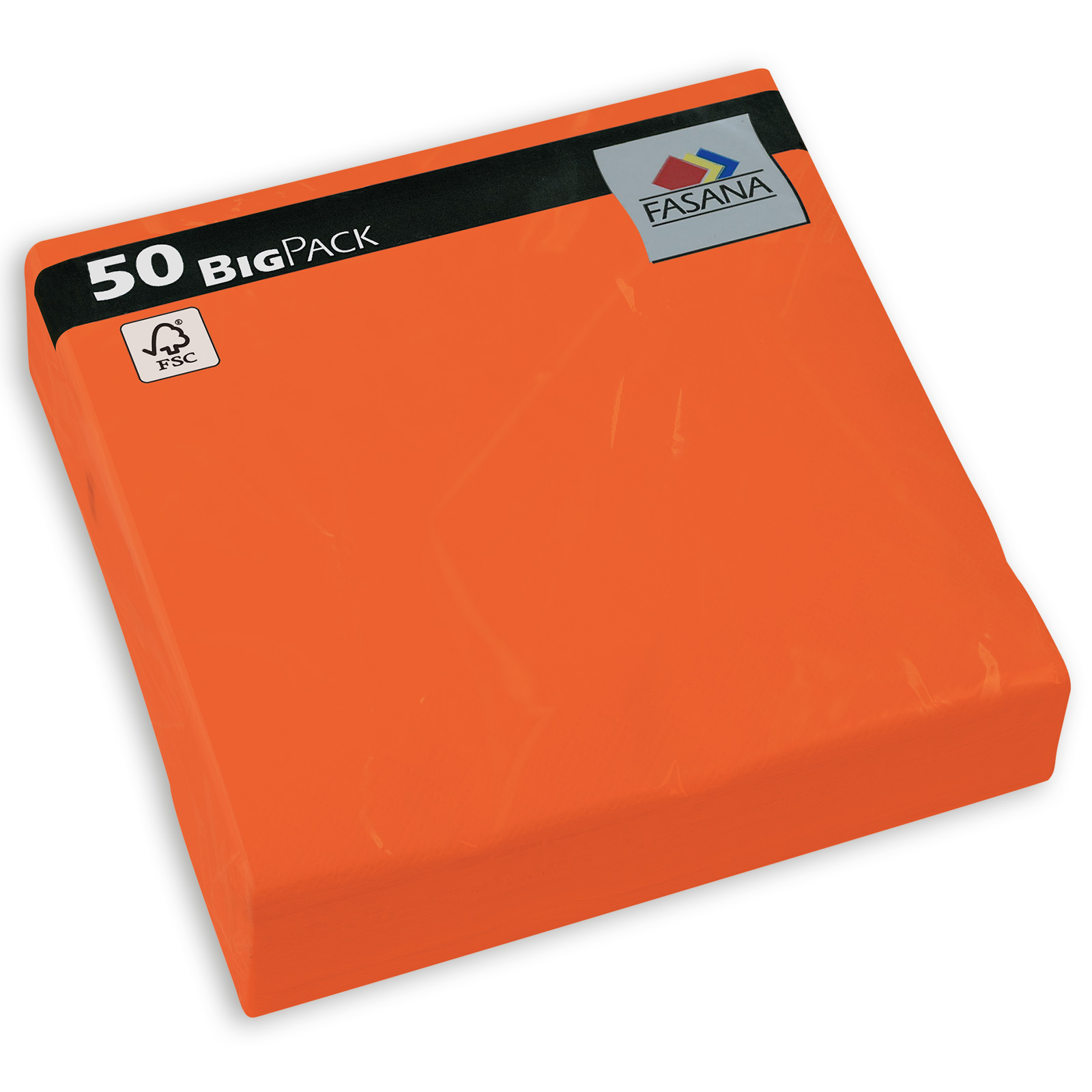 Sancarlos Servietten Einfarbig Orange – 100% Baumwolle, 50x50 Cm, Für Tisch & Feiern