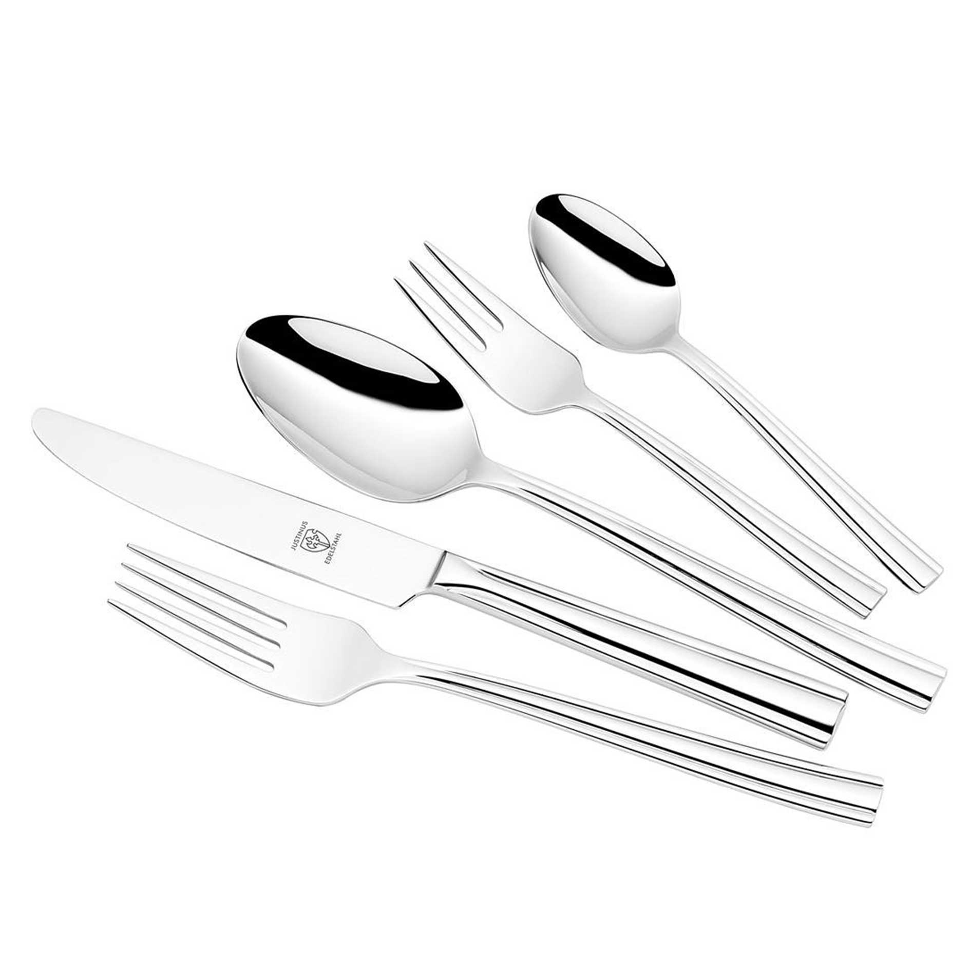 60-teiliges Besteck-Set - Edelstahl - hochglänzend