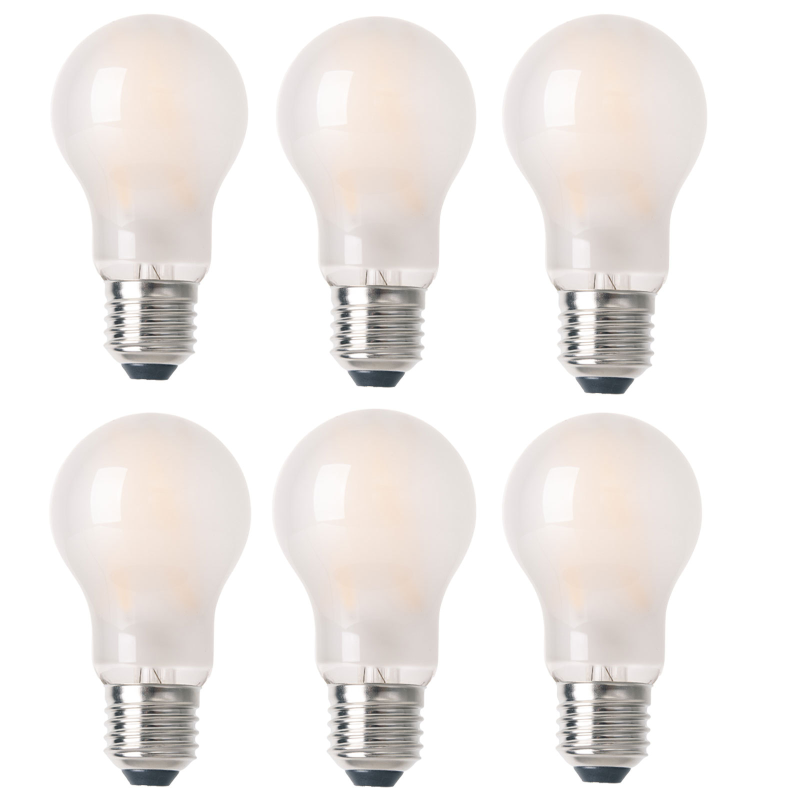 6er-Set LED Leuchtmittel E27 - 8W - warmweiß