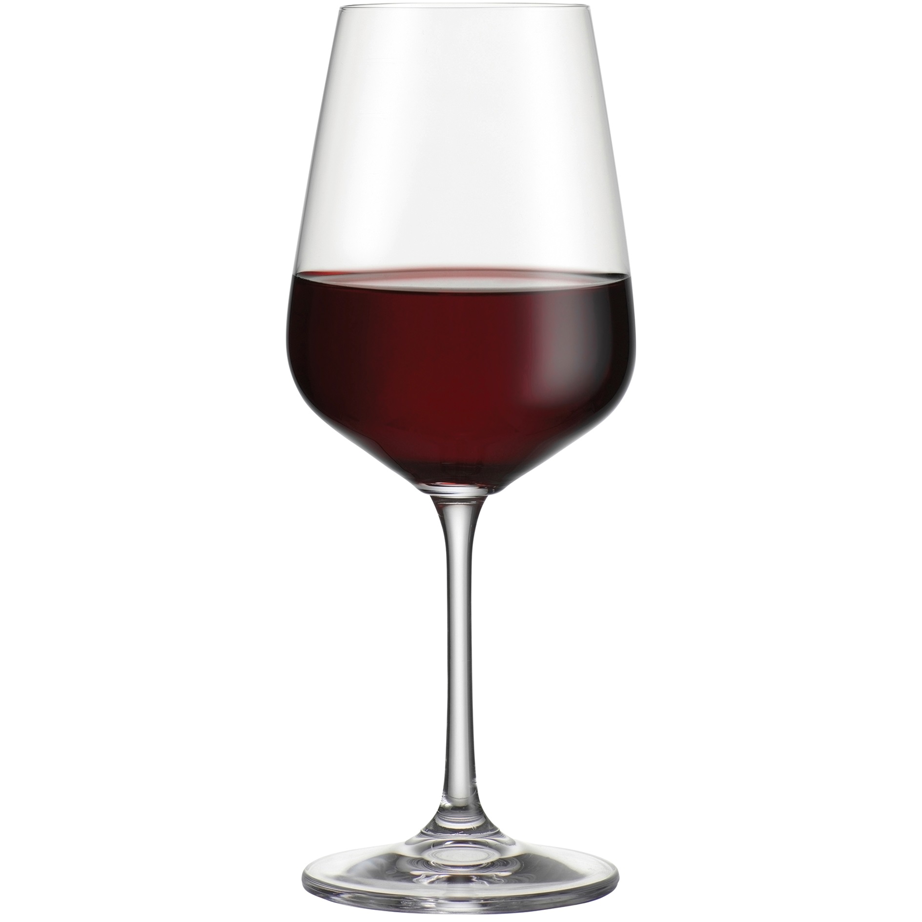 6er-Set Rotweingläser - klar - 480 ml