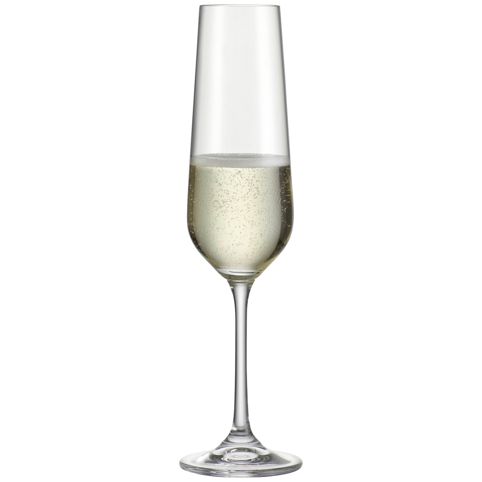 6er-Set Sektkelche - klar - 220 ml