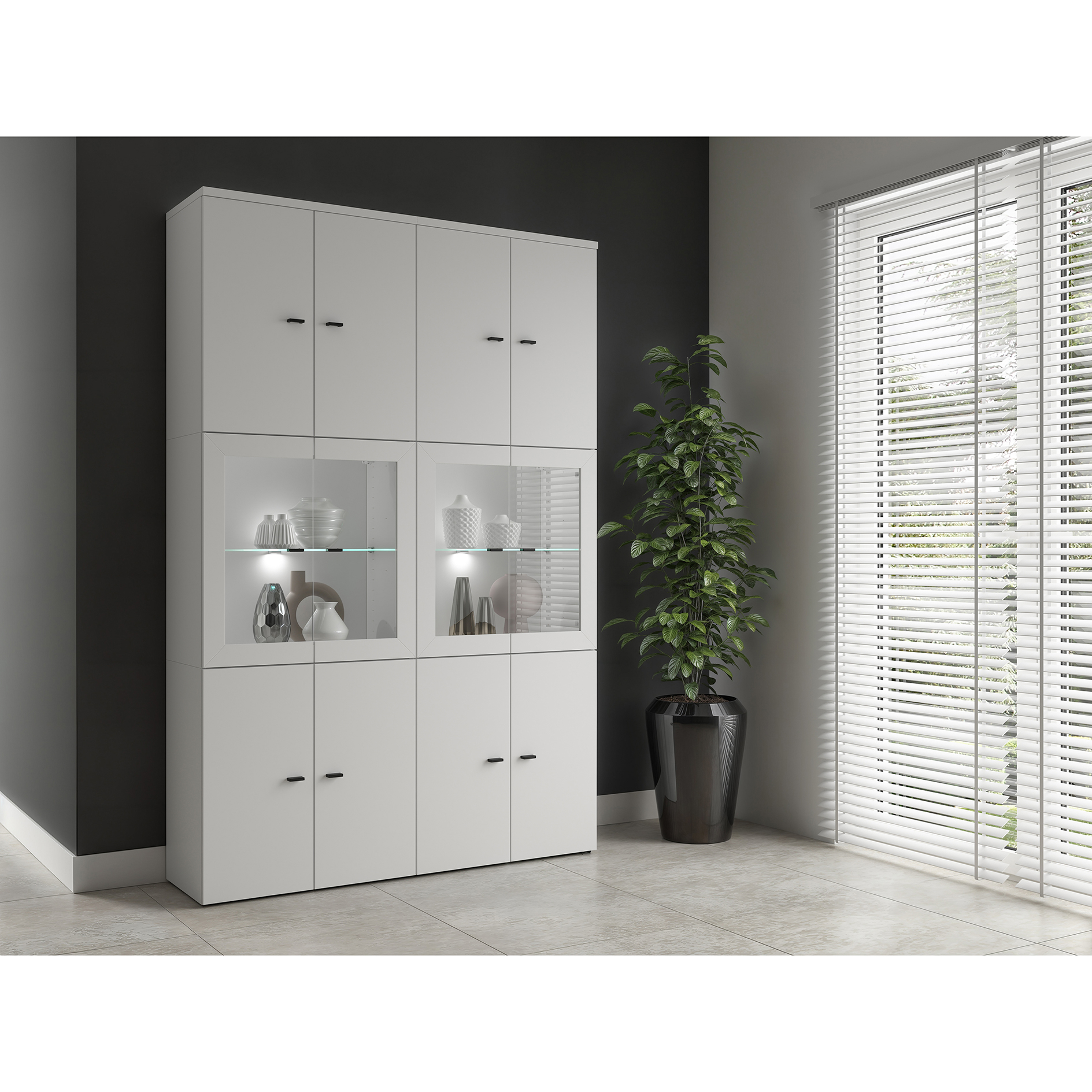 7-teiliges Kommoden-Set - weiß