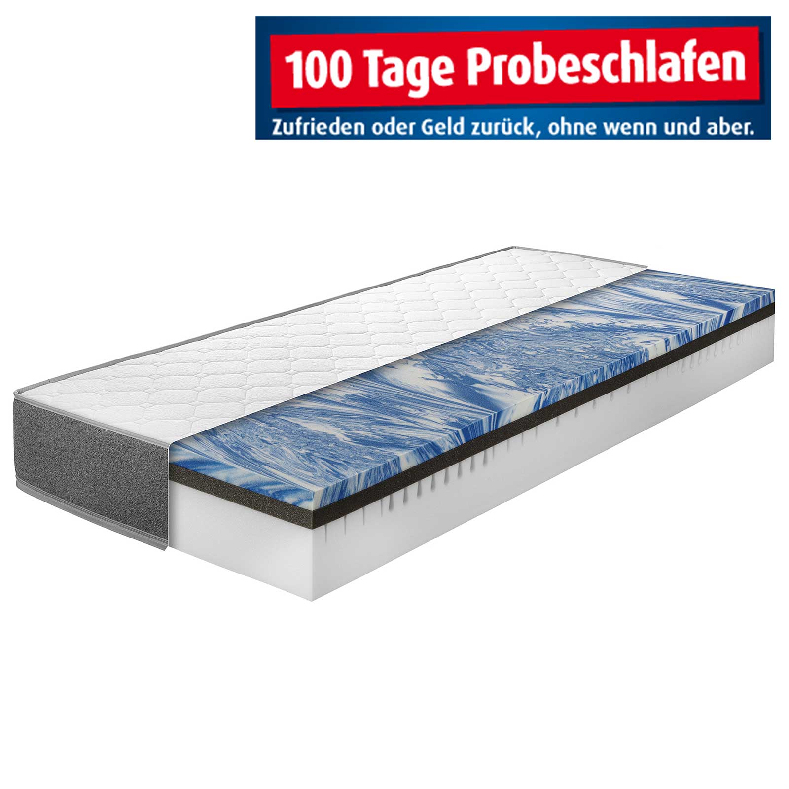7-Zonen-Gel-Kaltschaum-Matratze G640 GEL - H3/H4 - 180x200 cm