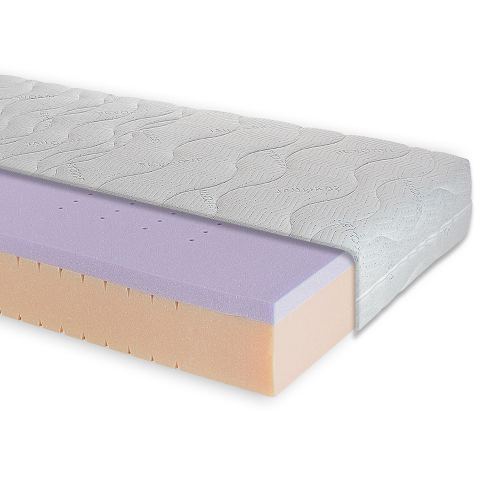 7-Zonen-Gel-Kaltschaummatratze WELLNESS GEL - H2 - 120x200 cm