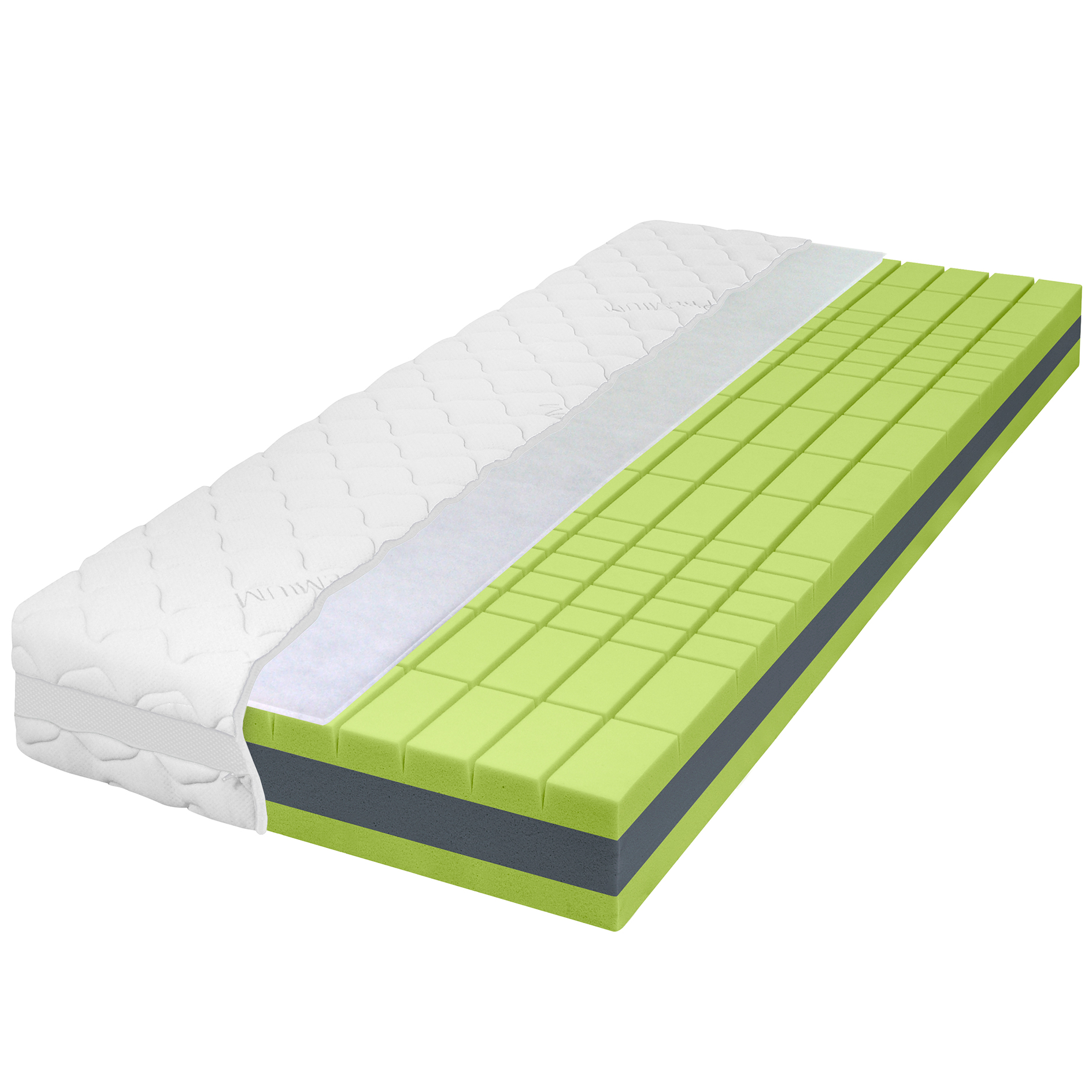 7-Zonen Kaltschaum-Matratze K600 DORMIPUR - H4/H5 - 100x200 cm
