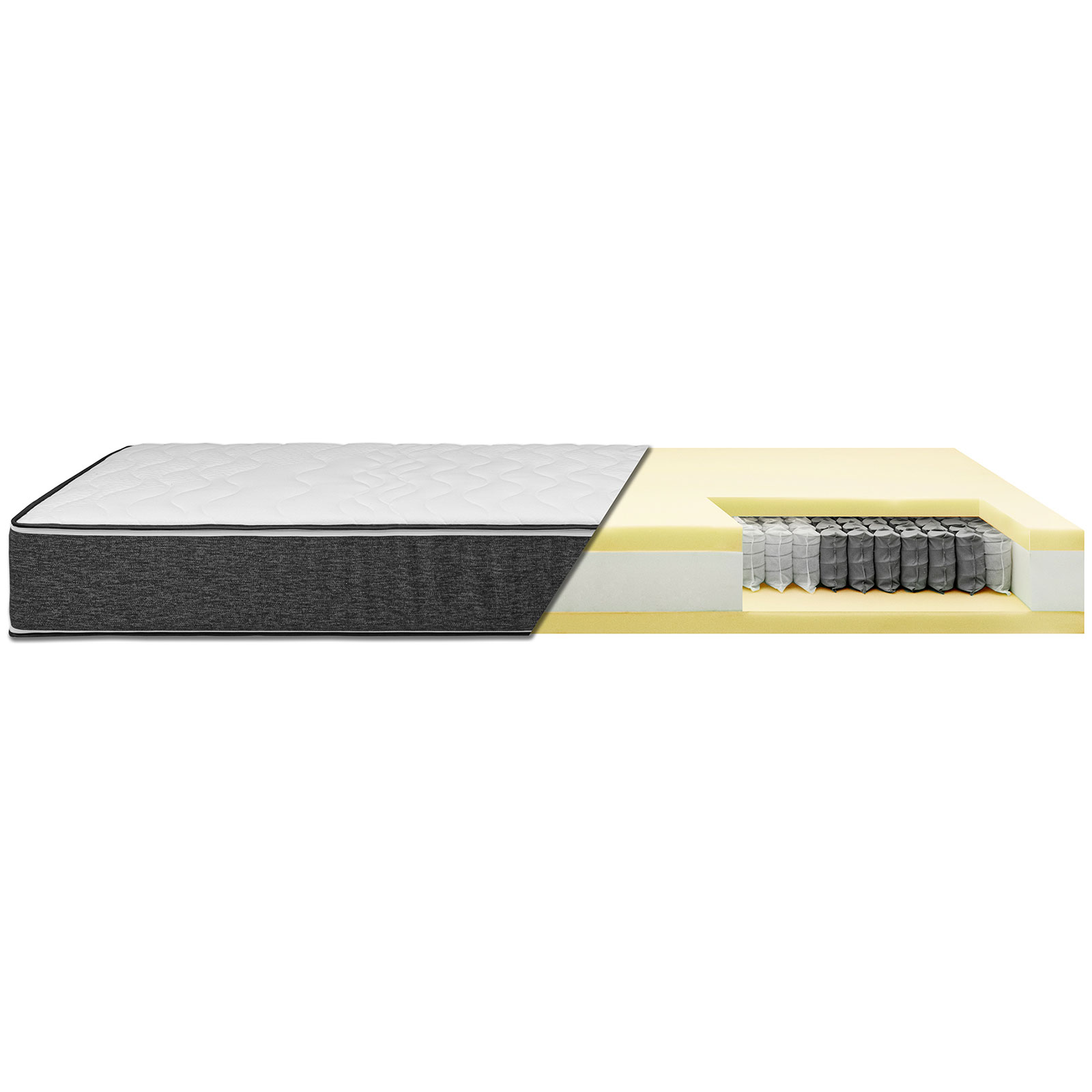 7-Zonen-Micro-Taschenfederkernmatratze ACCORD 1000 LIFE - H2 - 100x200 cm