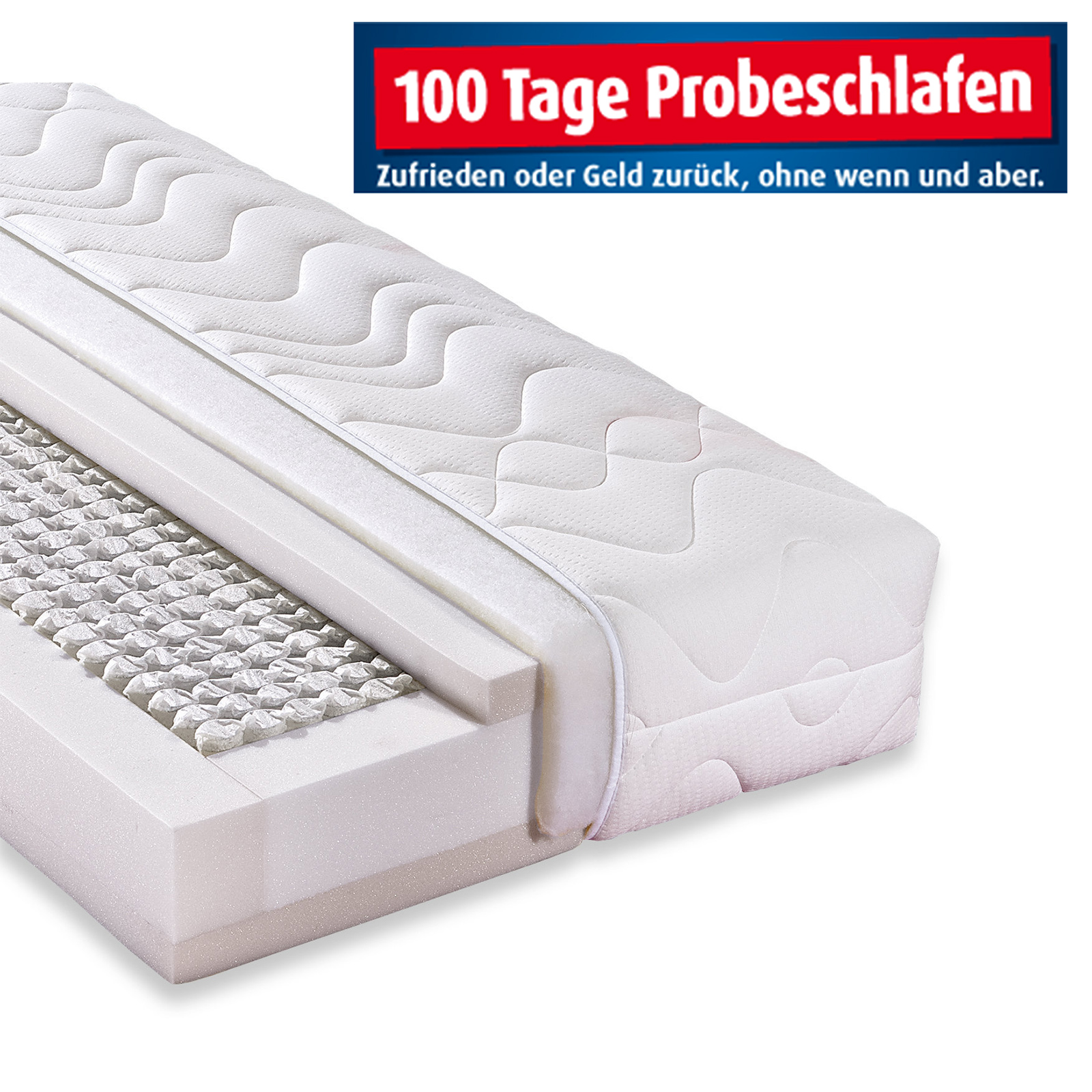 7-Zonen-Taschenfederkernmatratze ACCORD 1000 DELUXE - H4 - 90x220 cm