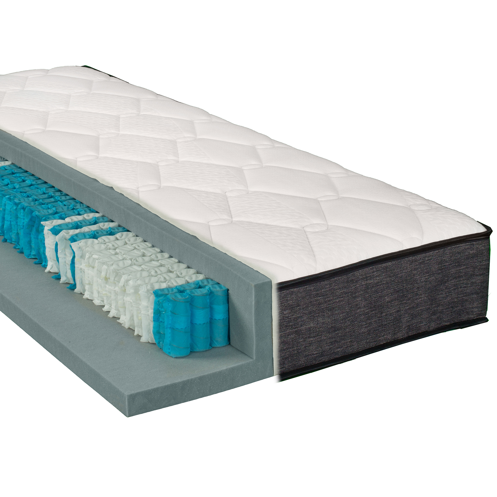 7-Zonen-Taschenfederkernmatratze ACCORD 1000 LIFE - H3 - 90x190 cm