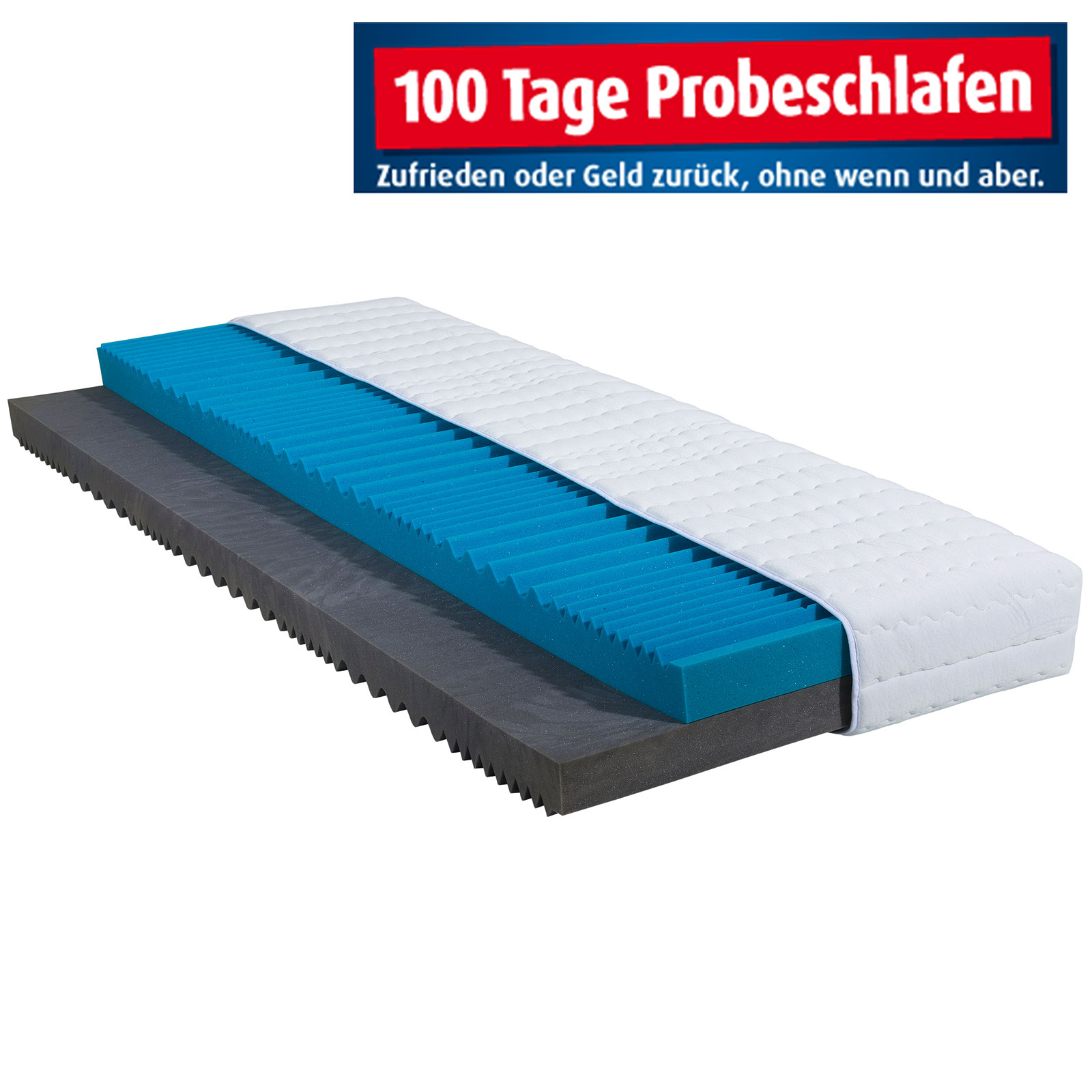7-Zonen-Wende-Kaltschaummatratze MONACO - H2/H3 - 90x190 cm