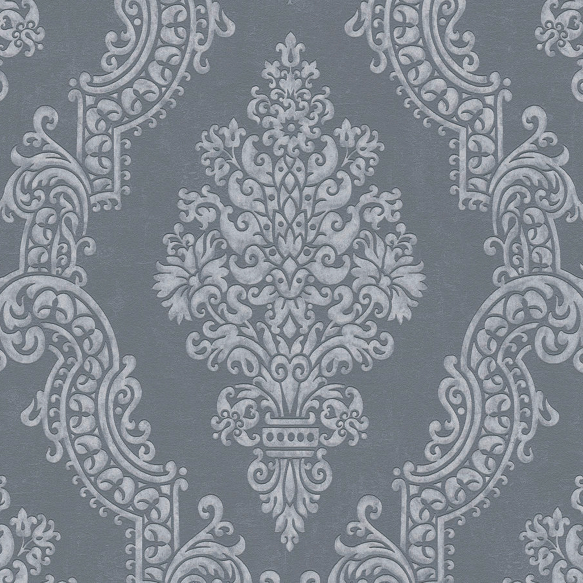 A.S. Creation Vliestapete - anthrazit - Barock - 10 Meter