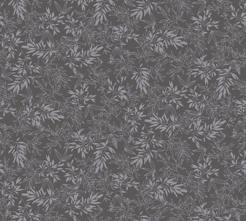 A.S. Creation Vliestapete ATTRACTIVE 2 - schwarz-grau - Floral - 10 Meter