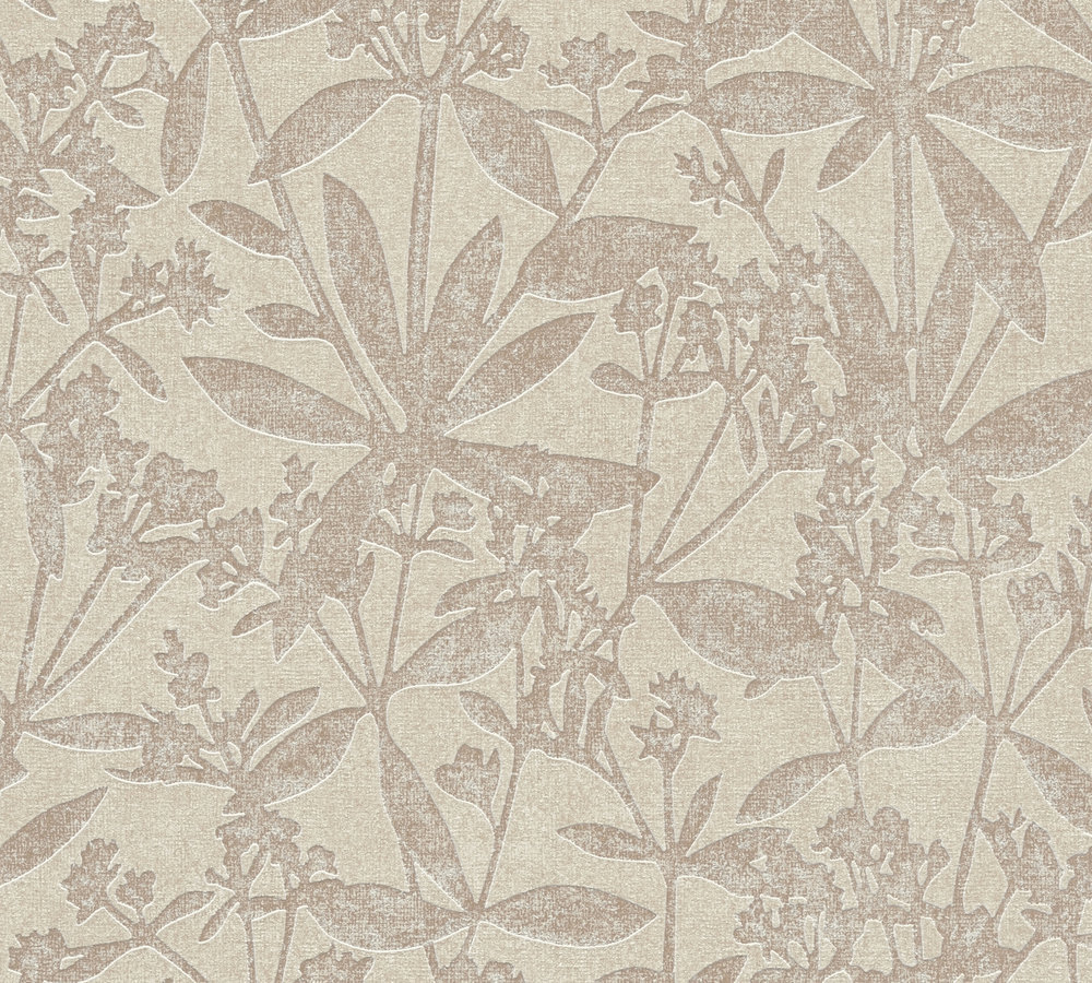 A.S. Creation Vliestapete - beige - Floral - 10 Meter