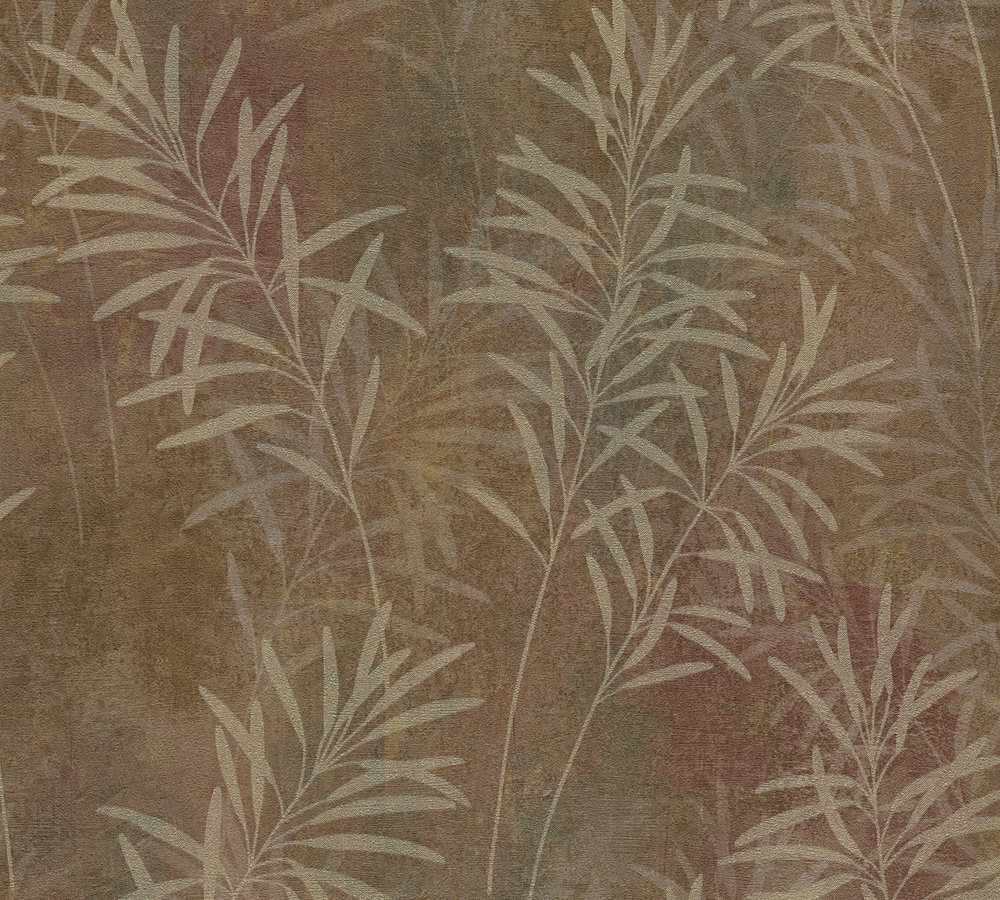 A.S. Creation Vliestapete - braun-beige - Floral - 10 Meter