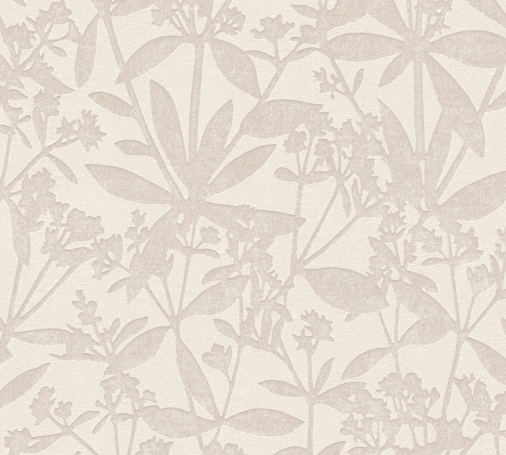 A.S. Creation Vliestapete - creme - floral - 10 Meter