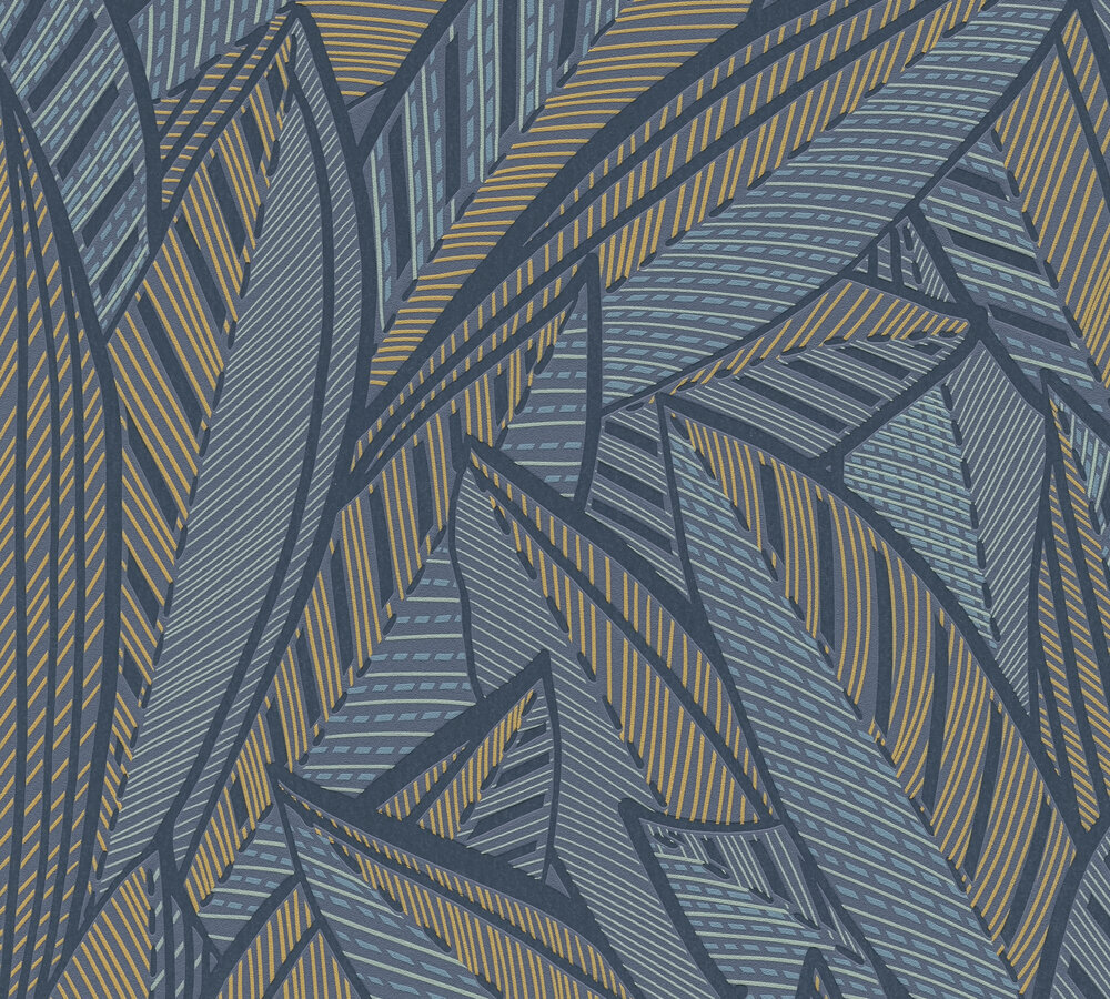 A.S. Creation Vliestapete FRENCH AFFAIR - blau-grün - floral - 10 Meter