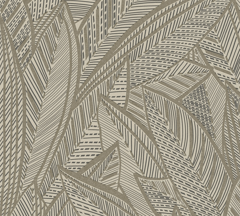 A.S. Creation Vliestapete FRENCH AFFAIR - metallic schwarz - floral - 10 Meter