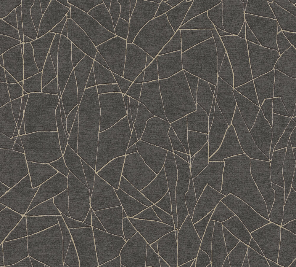 A.S. Creation Vliestapete FRENCH AFFAIR - schwarz metallic - Grafik - 10 Meter