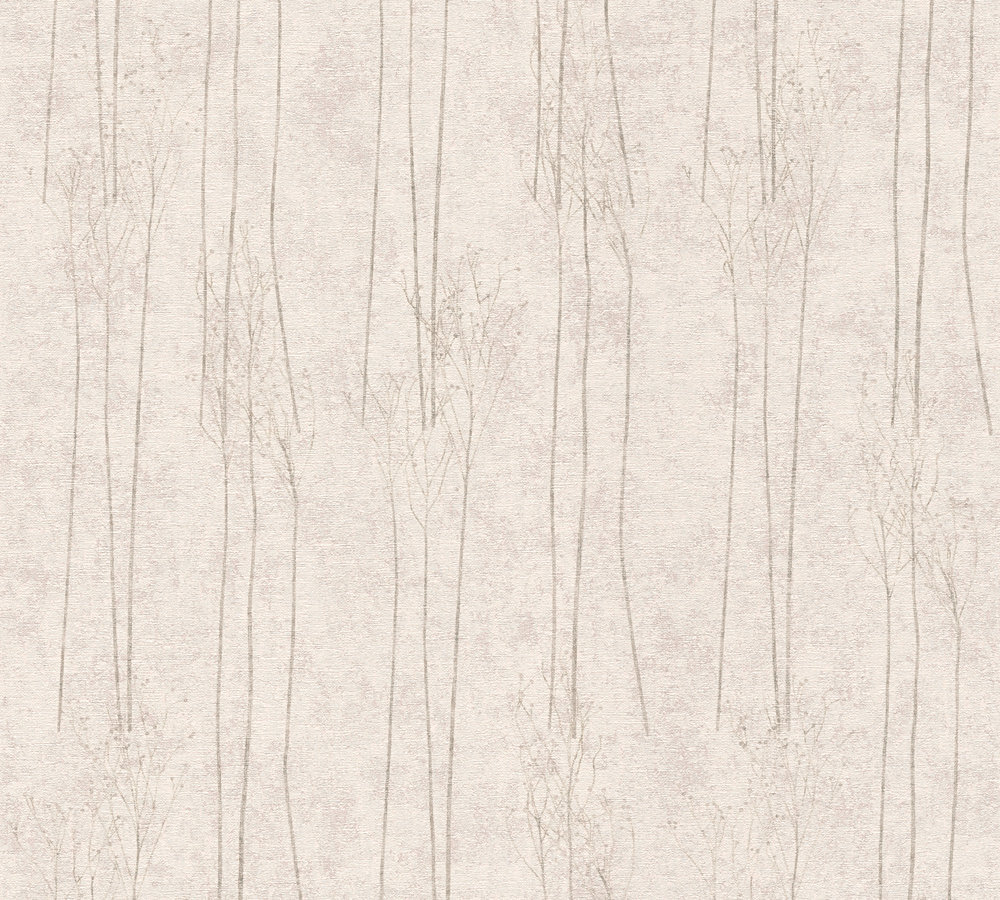 A.S. Creation Vliestapete - grau-beige - Pampasgras - 10 Meter