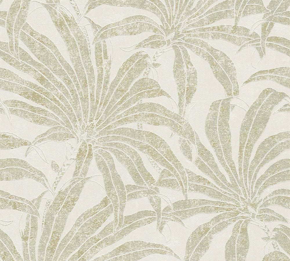 A.S. Creation Vliestapete JADE 2 - beige-gold - Palmen - 10 Meter