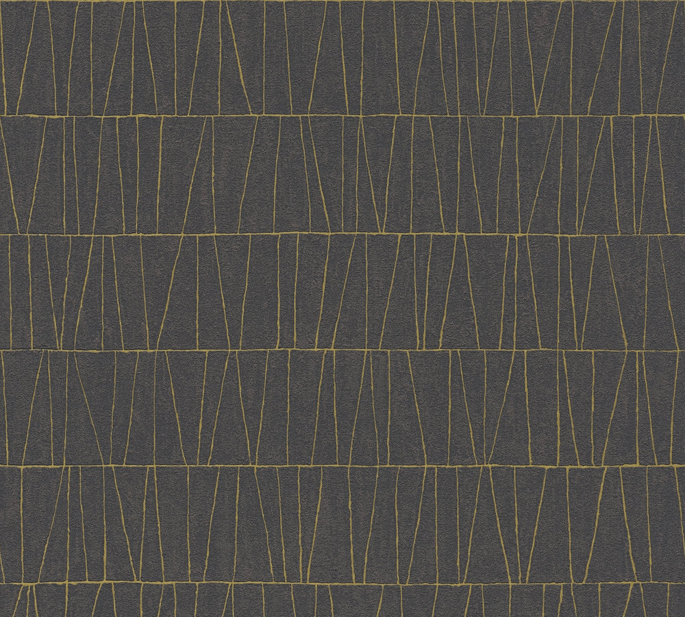 A.S. Creation Vliestapete JADE 2 - schwarz-gold - Grafik - 10 Meter