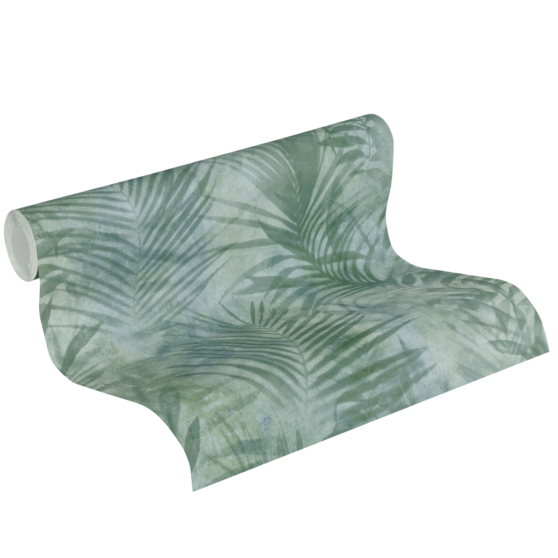 A.S. Creation Vliestapete - mint - Palmendesign - 10 Meter