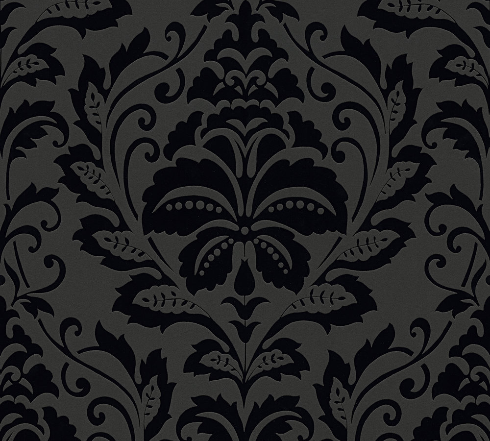 A.S. Creation Vliestapete - schwarz - Barock - 10 Meter