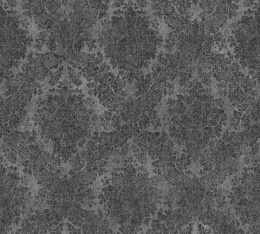 A.S. Creation Vliestapete - schwarz-grau - Barock - 10 Meter