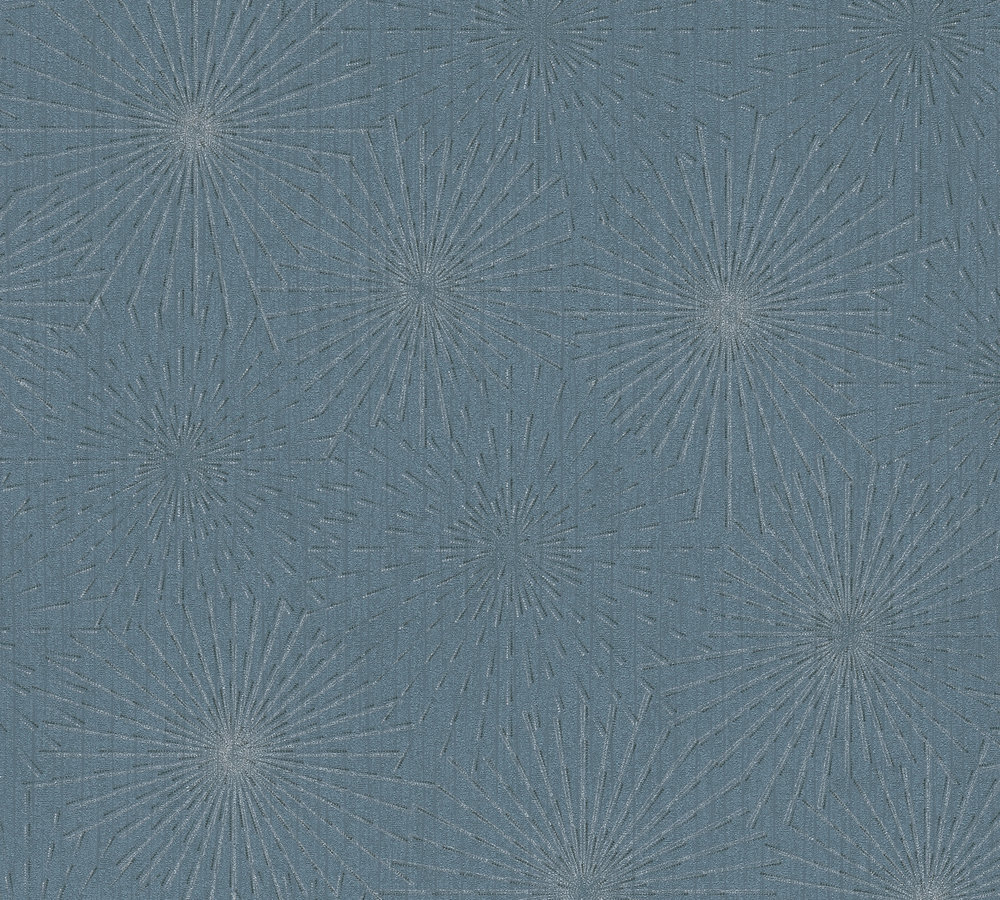 A.S. Creation Vliestapete THE BOS - blau-silber - Grafik mit 3D-Optik - 10 Meter