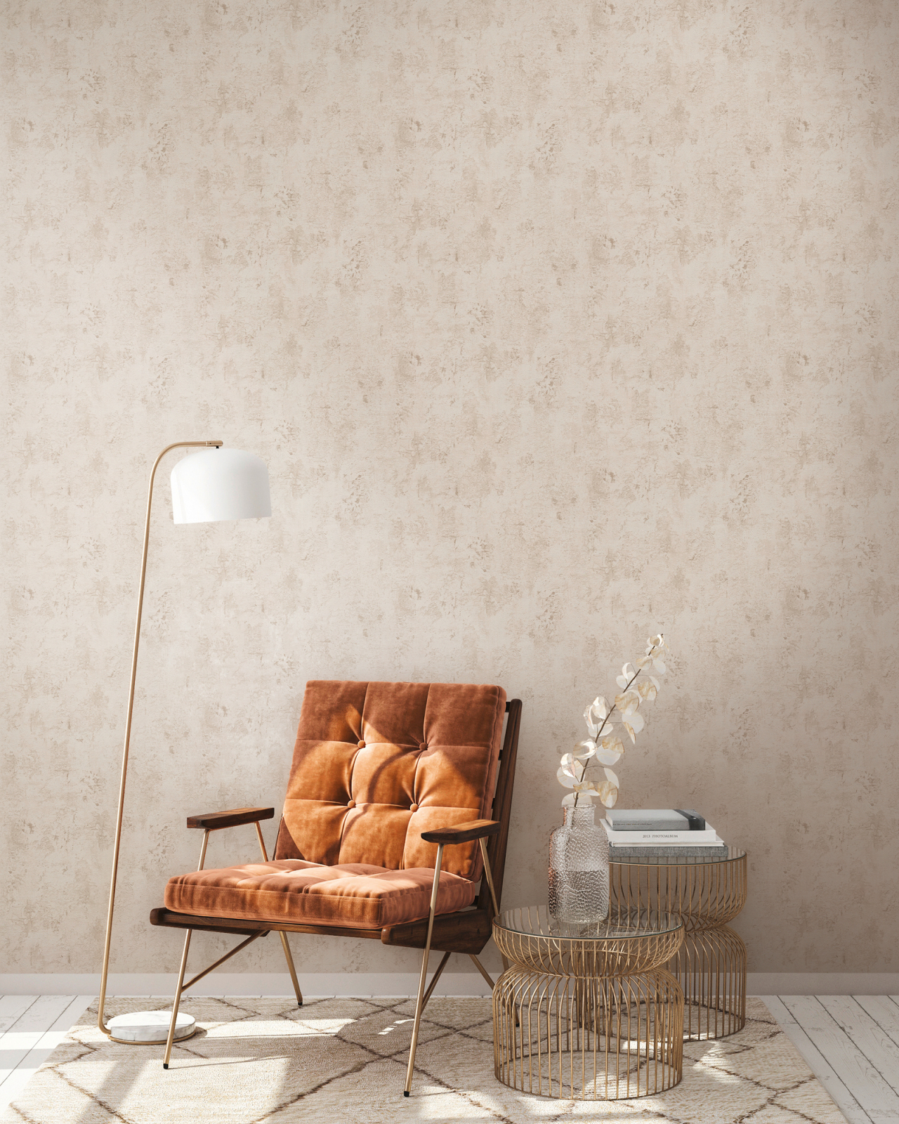 A.S. Creation Vliestapete THE BOS - creme-beige - Betonoptik - 10 Meter