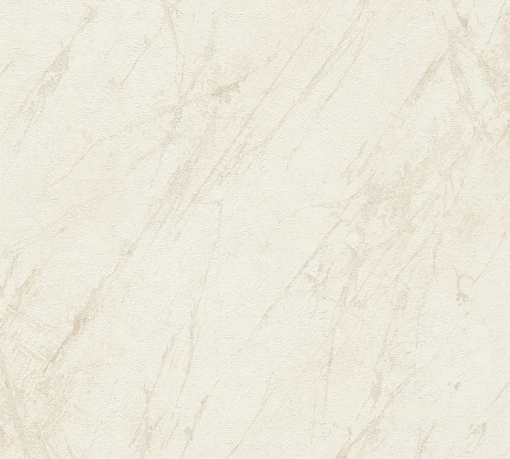 A.S. Creation Vliestapete THE BOS - creme-grau - Marmor/Stein - 10 Meter
