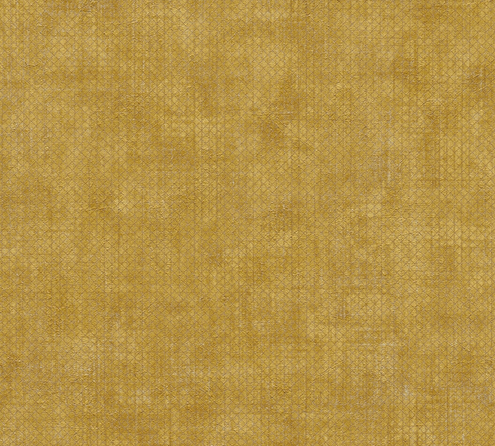 A.S. Creation Vliestapete THE BOS - gelb-gold - mit Metallic Effekt - 10 Meter