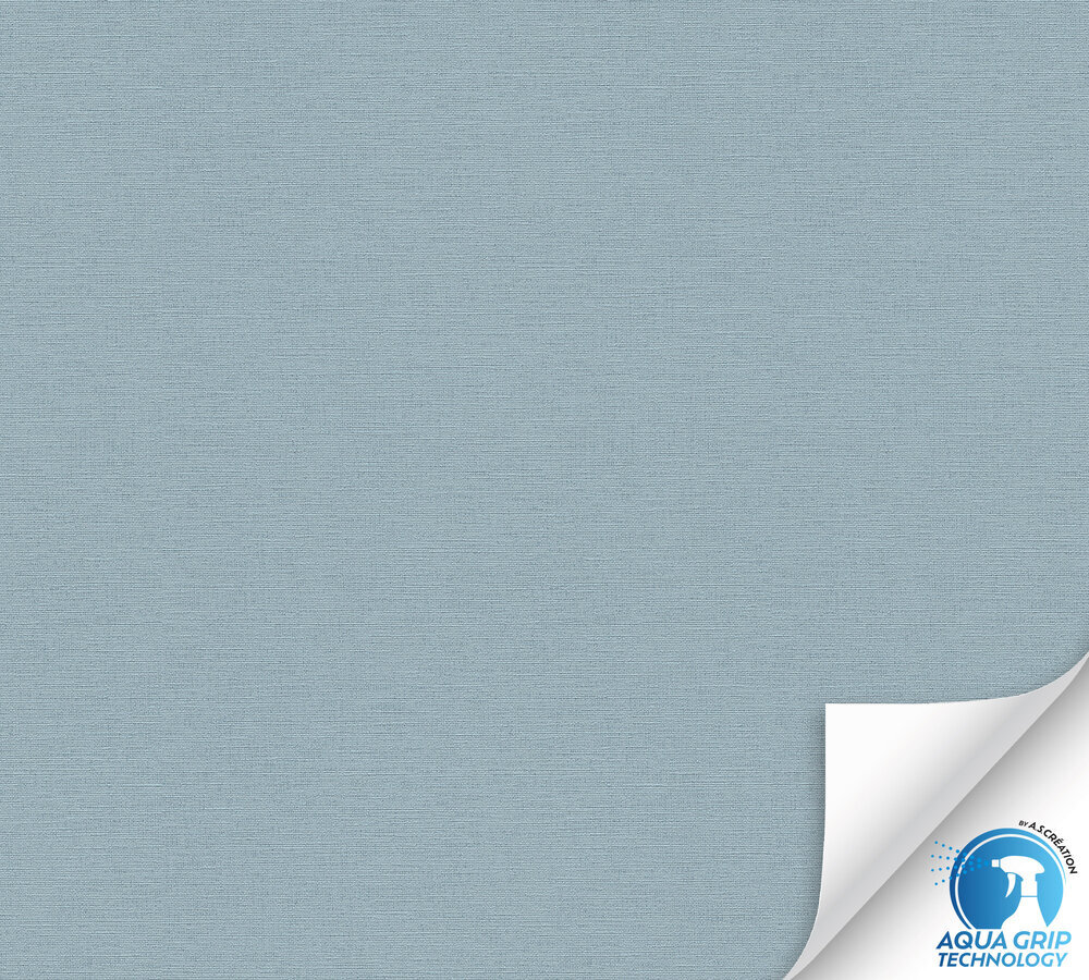 A.S. Creation Vliestapete WOW-DESIGNDROP - blau - Textilstruktur - vorgekleistert - 10 Meter