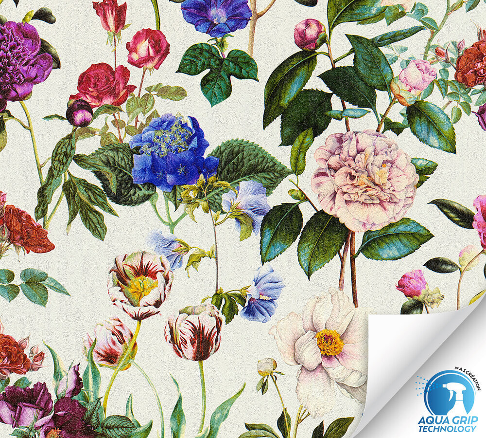 A.S. Creation Vliestapete WOW-DESIGNDROP - bunt - Blumen - vorgekleistert - 10 Meter