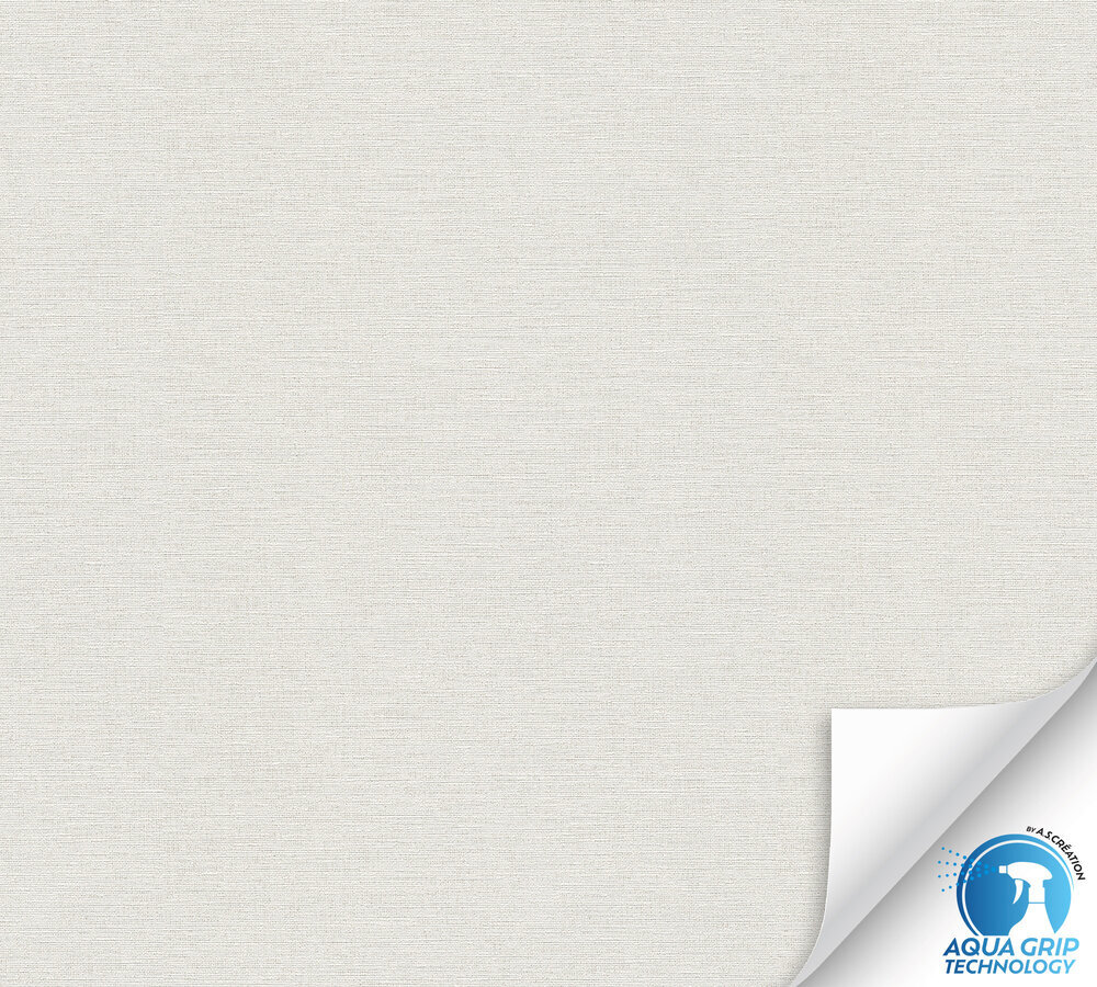 A.S. Creation Vliestapete WOW-DESIGNDROP - hellgrau - Textilstruktur - vorgekleistert - 10 Meter