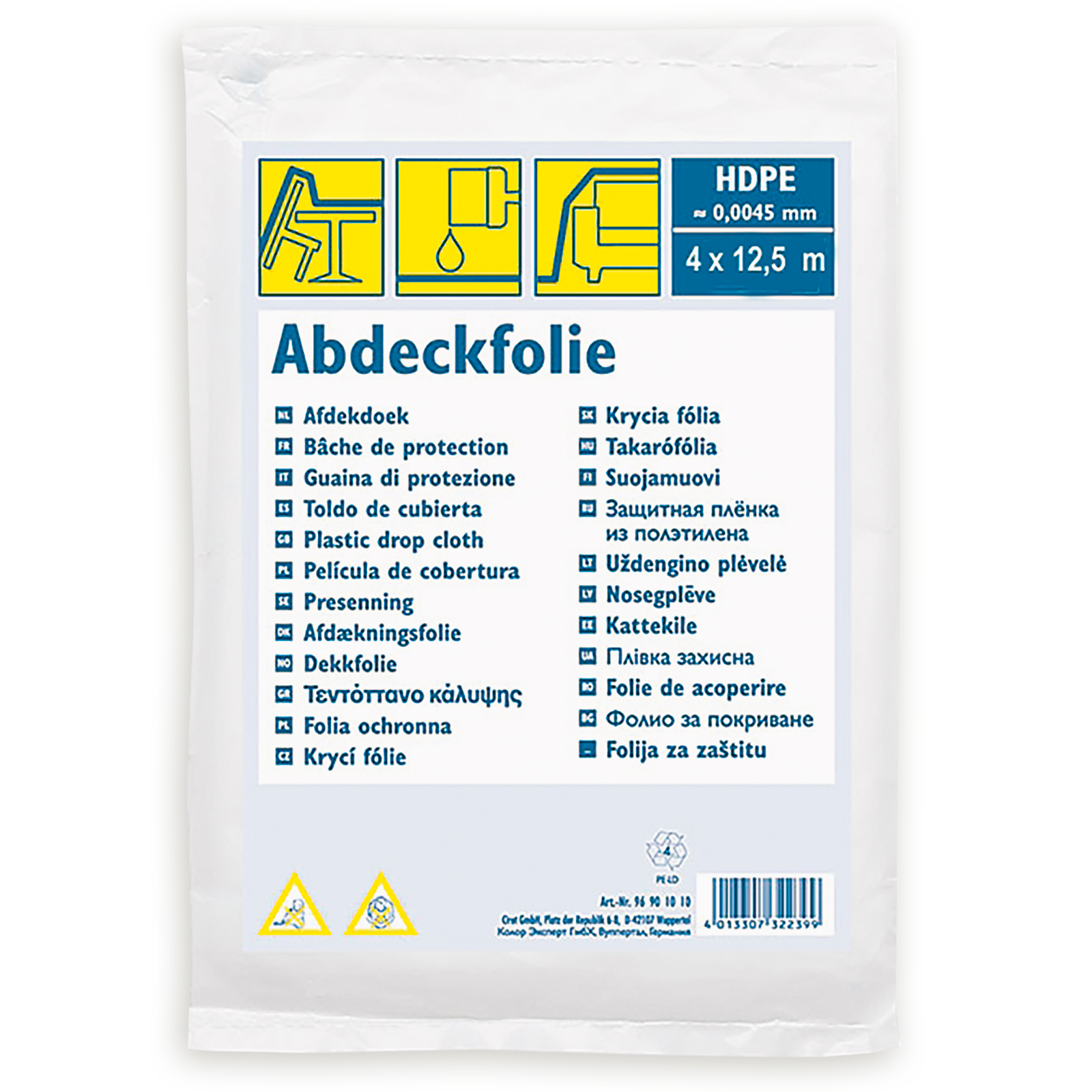 Abdeckfolie HDPE Standard - 50 qm