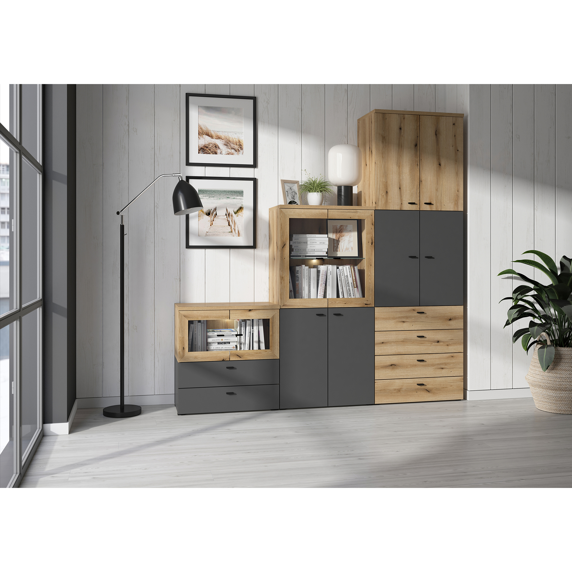 Abdeckplatte - Evoke Eiche - 64x35 cm