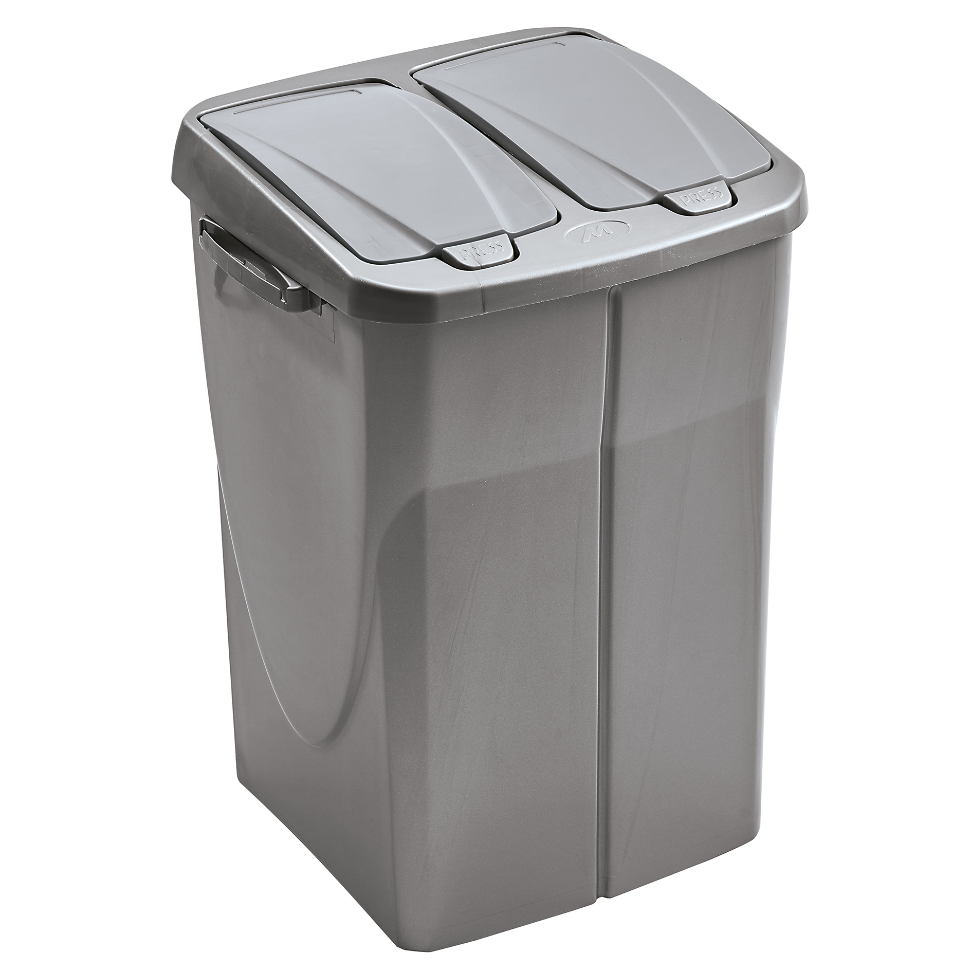 Abfallsammler - silber - 2x 22,5 Liter