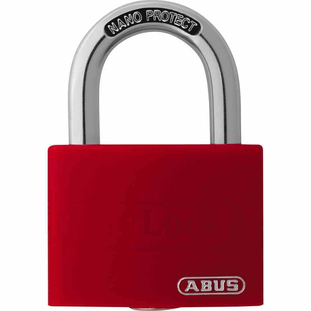 ABUS Alu-Hangschloss T65AL/421 - rot - 2 Schlüssel