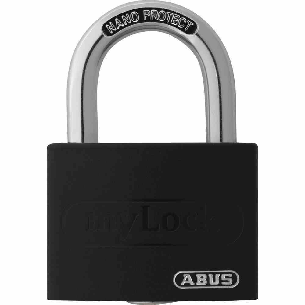 ABUS Alu-Hangschloss T65AL/4321 - schwarz - 2 Schlüssel