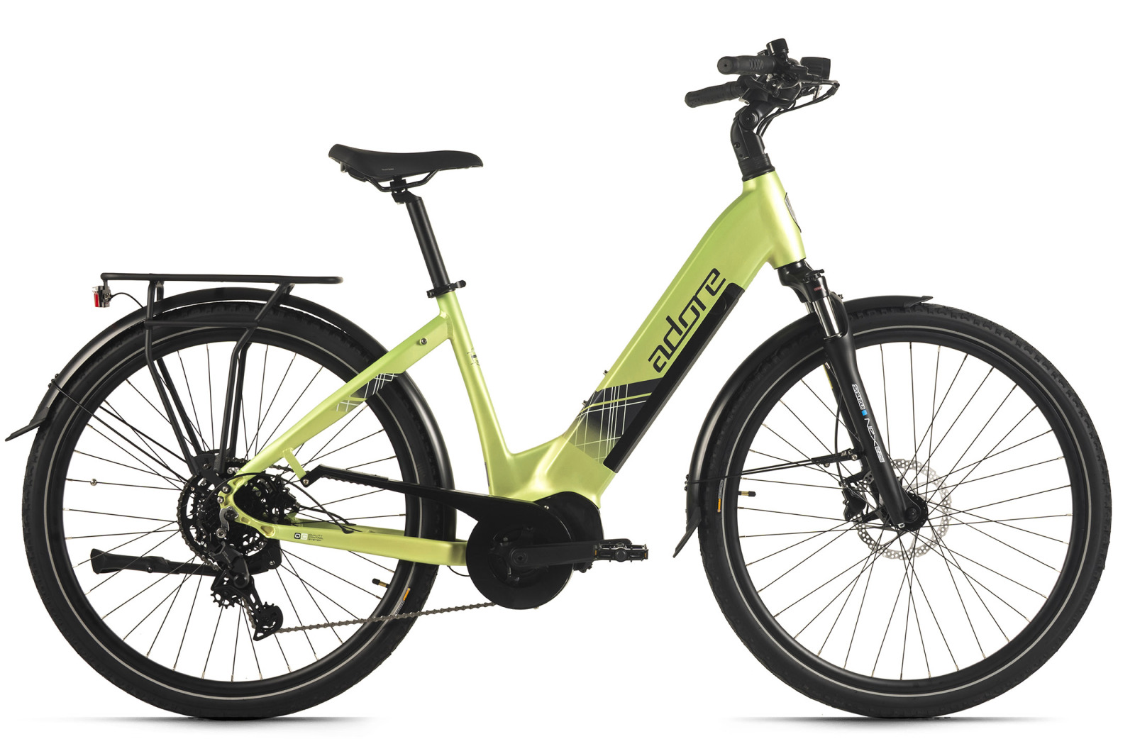 ADORE Damen E-Citybike CX-380 - like green matt - 28 Zoll