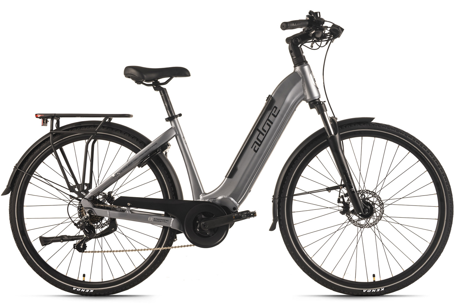 ADORE E-Citybike - silver matt - 48 cm Rahmenhöhe