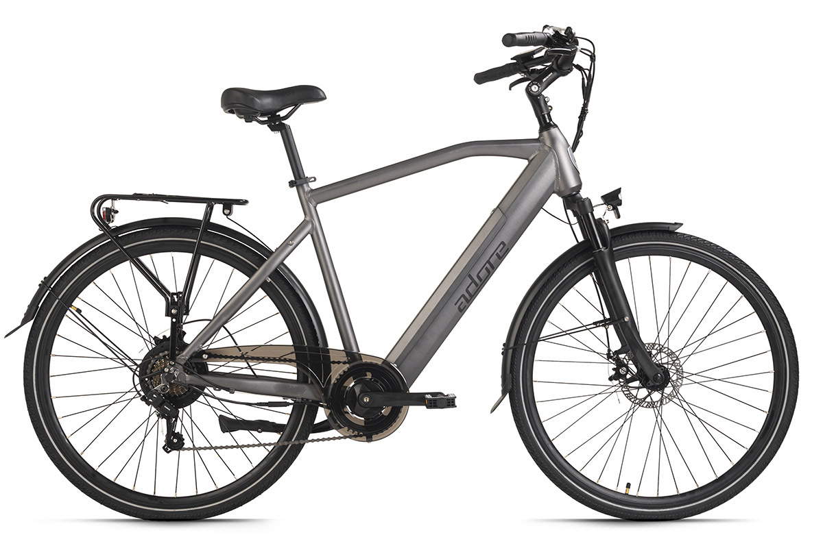 ADORE Herren E-Citybike CV-190 - anthrazit - 28 Zoll